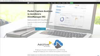 Network Troubleshooting with Aerohive Hivemanager NG and CloudShark