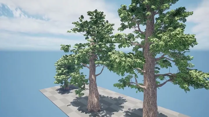 Giant Redwood Unreal engine animation with free 3d model