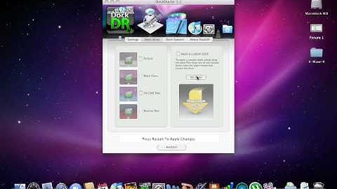 Changing the color of your dock in Mac OS X