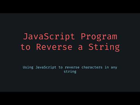Reverse a given string