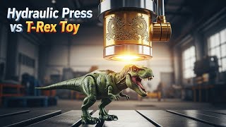 Hydraulic Press vs T Rex Toy 🦖⚙️  Cinematic Industrial Crushing Experiment