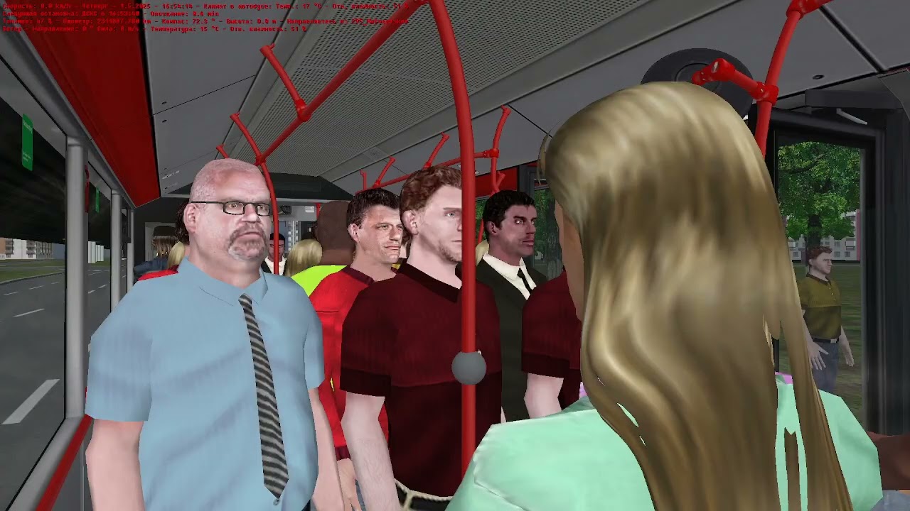 OMSI 2 295 маршрут (бывш 198) 66 квартал Кунцево- Матвеевское туда