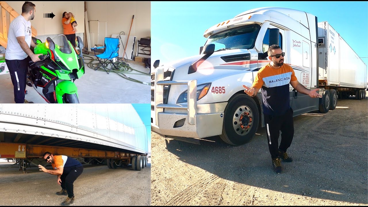 After Dubai First time in Canada Haul Container on chasis 😍 my son