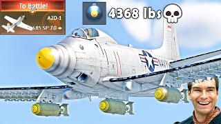 4368 Lbs American DIVE BOMBER: A2D-1 (Painful and Fun)💀