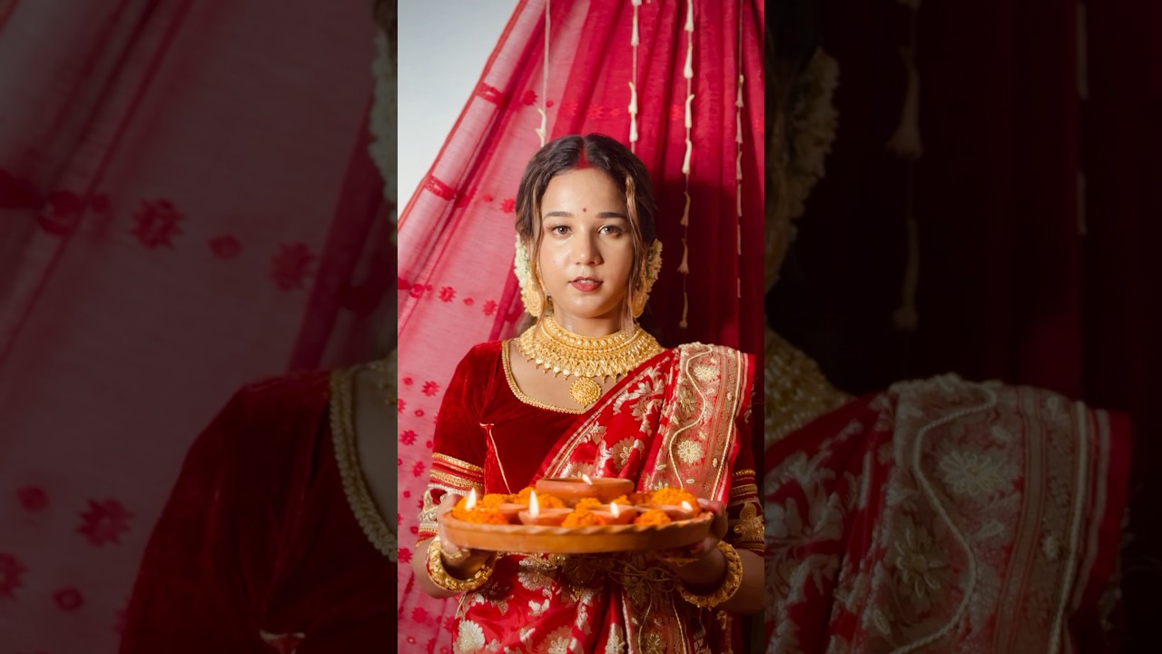 এই shoot টা করতে আমাদের কতক্ষণ লেগেছিল? বেহাল দশা হয়ে গিয়েছিল আমার 🥲 #youtubeshorts #durgapuja