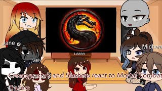 Creepypasta’s and Slashers React To Mortal Kombat Trailers (ORIGINAL IDEA!) (Part 1/3) (Read Desc)