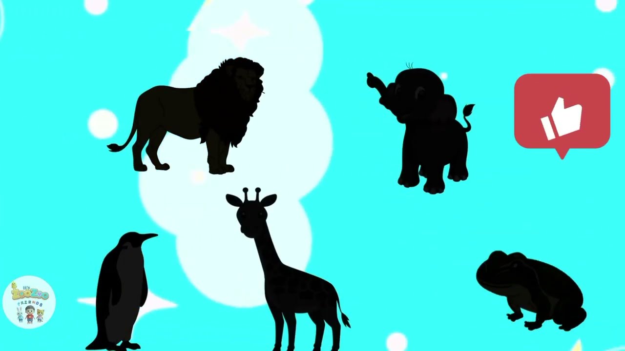 Guess the Animal by Its Shadow | Fun Animal Sounds for Kids | Learn Animals for Kids