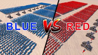 RED STICKMAN ARMY vs BLUE STICKMAN ARMY | Ultimate Epic Battle Simulator screenshot 4