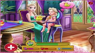 Disney Frozen Game Ice Queen Toddler Feed  डिज्नी जमे हुए खेल बर्फ रानी बच्चा फ़ीड screenshot 2