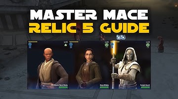 Jedi Master Mace Windu Max Score 1.2M - Relic 5 - Tier 4 Order 66 Raid Guide | SWGOH