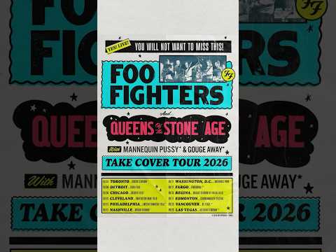 DO YOU LOVE ROCK AND ROLL???JOIN US AT THE TAKE COVER TOUR 2026 - Sign up for the presale now!
