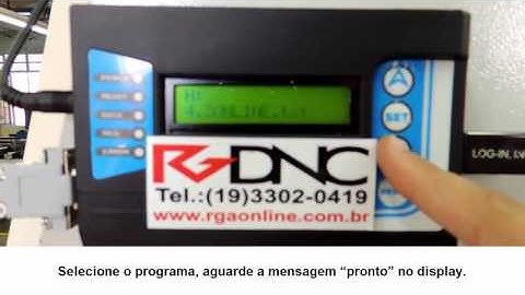 Receber programa no CNC do RGDNC P COMANDO SIEMENS