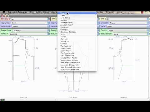 Choosing Styles in Garment Designer Software - YouTube