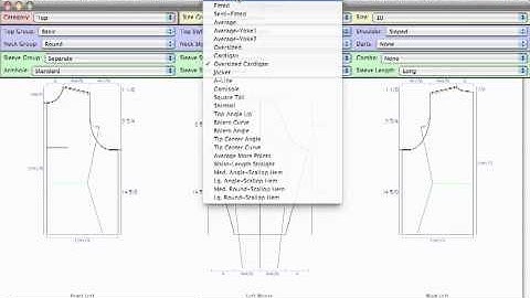 Choosing Styles in Garment Designer Software