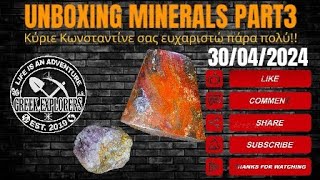 Unboxing minerals part3 GREEKEXPLORERS minerals rockhounding thefinders geology ‎@falcon74