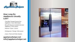 How Long Do Appliances Usually Last?