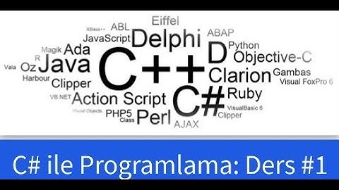C# Programlama Dili : Ders 1