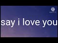 Anders lystell - i love you lyrics