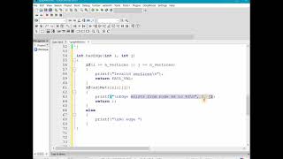 Has Edge Adjacency Matrix in C