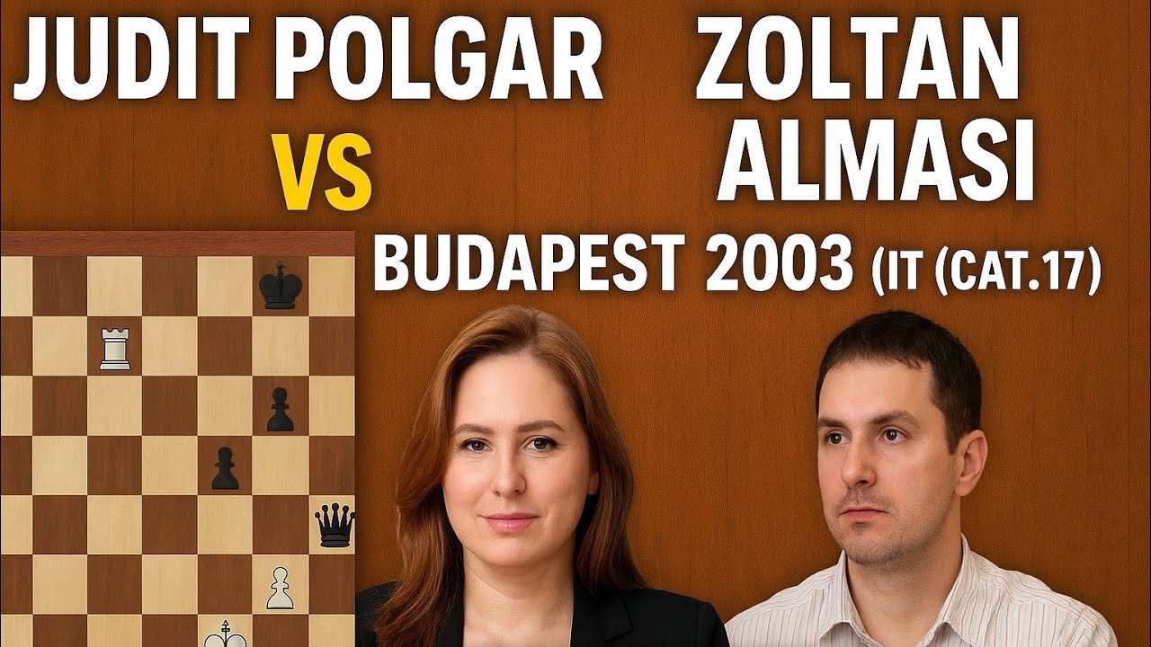 Judit Polgar vs Zoltan Almasi ◉ International Category 17, Budapest 2003 | Masterclass Victory