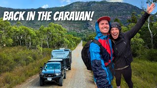 FREE CAMPING WITH AMAZING VIEWS! Living in our offgrid caravan in Victoria, Australia!