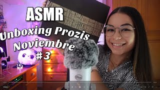 ASMR UNBOXING CAJA PROZIS #3🏋🏽‍♀️| (Talking + Soft Spoken en español | ASMR para dormir - Pandasmr