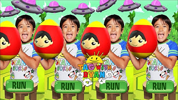 Tag with Ryan Mystery Surprise Egg All Characters Unlocked and Fully Upgraded and All Vehicles