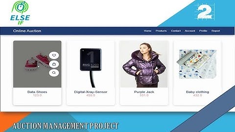 Auction Management Project Using Django-Python | ElseIfYT | Link in Description