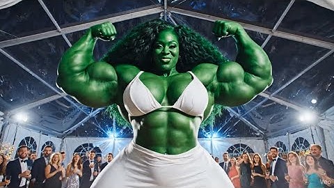 Green Hulk Transformation | She Hulk AI Transformation | Extreme Female Muscle Growth Animation