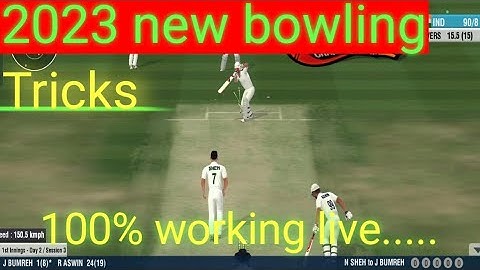 How to Take Wickets in Wcc2 2023 Bowling Tricks | test match bowling tips and tricks | 💯% working