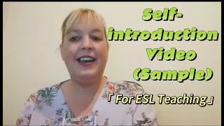 ESL Teacher Introduction Video(For Online Teaching) 2024