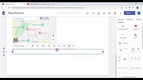Inserción de Mapas de Google en Google Sites