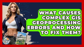 What Causes Complex GIS Geoprocessing Errors And How To Fix Them? - The Geography Atlas