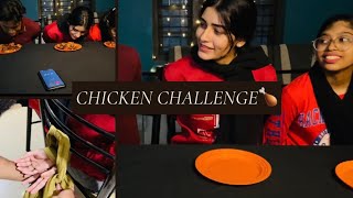 കൈ കെട്ടിയിട്ടു ചിക്കൻ? കഴിപ്പിച്ചു ? chicken  challenge video