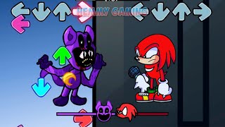 FNF Smiling Critters ALL PHASES vs Sonic Alive Frontiers Sings Ejected | Knuckles Series FNF Mods