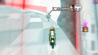 Trying to beat the staff ghosts on all of my tracks in Insane Kart Wii