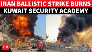 Iran Vs Kuwait War Explodes: Ballistic Strike Torches Kuwaiti Security Academy, Fireball On Cam