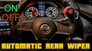 2020 NISSAN QASHQAI - How to Turn ON/OFF the Automatic Rear Wiper when Reversing