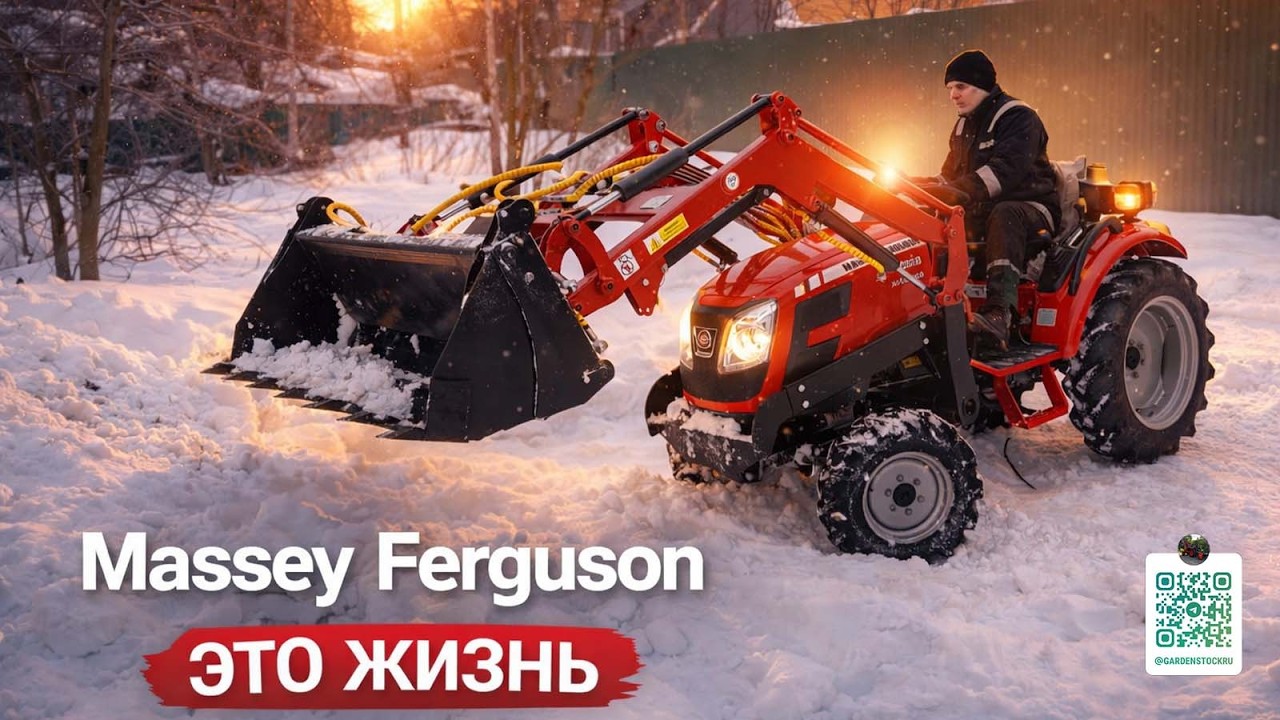 Трактор, длиною в жизнь! Massey Ferguson MF 6028 MaxPro с фронтальном погрузчиком