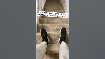 HOW FAST CAN I GET TO THE BOTTOM OF THE STAIRS? 🏃‍♂️💨 #shorts