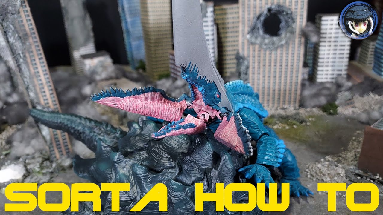 Custom Fully Poseable Gamera Rebirth Guiron Action Figure Movie Monster Series Sorta How To