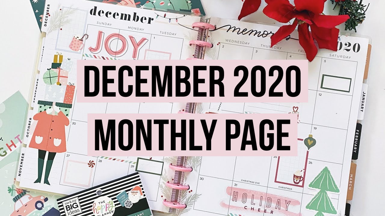 Plan With Me // December 2020 - Using my Monthly Page as a Memory Tracker