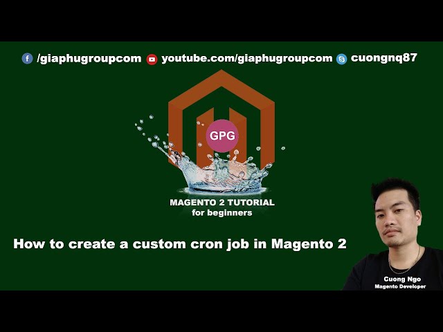 How to create a custom cron job in Magento 2