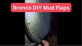 Bronco Mud Flaps #bronco #diy