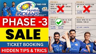 Mumbai Indians Ticket Booking 2026 Phase 3 | Hidden Tricks to Get Tickets Fast