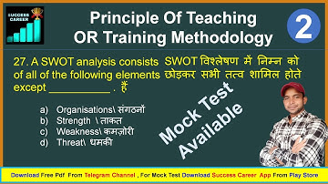 CITS Principle Of Teaching Class 2 | CTI Training Methodology | POT Important Qurestion And Answer