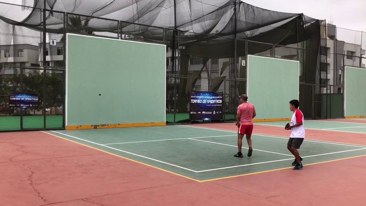 Torneo de Maestros 2019, libre superior, Paleta Frontón, 2do set, Erick R vs Rene E YouTube