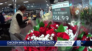 Chicken wings and roses price check