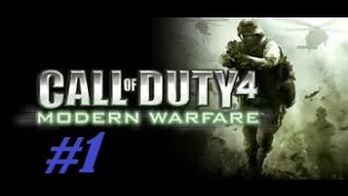 Call Of Duty 4 MW gameplay прохождение Game Movie #1