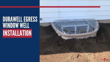 DuraWell Egress Window Well Installation (Sandstone) | Shape Products